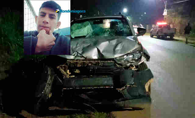 Motoboy que estava a caminho de casa morre em acidente provocado por motorista bêbado em Porto Velho