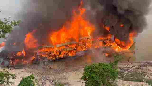 Operação da PF e Ibama destrói 144 dragas de extração de ouro no rio Madeira