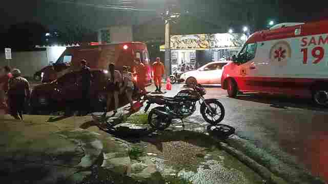 Motorista foge após atropelar pai e filho na capial