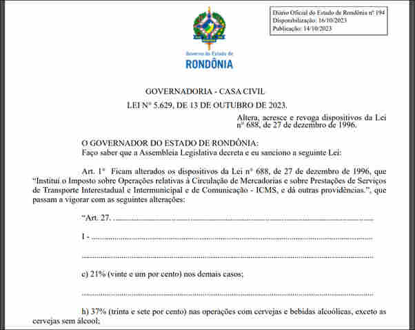 Manifesto das entidades da sociedade civil e representativas da população em geral contra o aumento do ICMS em Rondônia