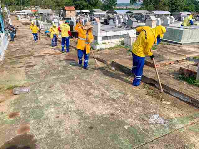 Na capital, cemitério Santo Antônio recebe mutirão de limpeza
