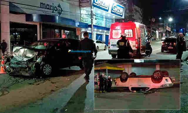 Acidente com capotamento deixa motorista de Hilux ferido na capital