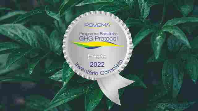 Grupo Rovema alcança certificação prata de emissão de gases do efeito estufa