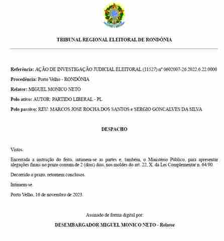 Ação do PL que pede cassação do governador chega na reta final