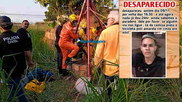 Corpo de jovem desaparecido há 11 dias é encontrado em poço; acusado é preso