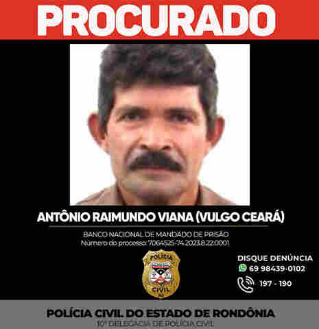 Polícia pede ajuda para localizar acusado de vários abusos sexuais contra crianças