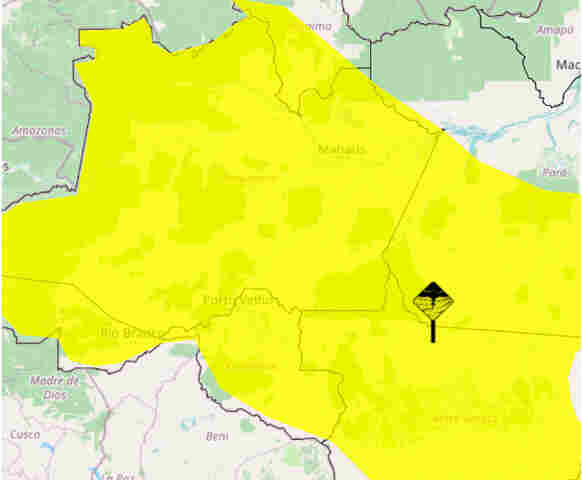 Noite de Natal deve ser chuvosa em todo o estado