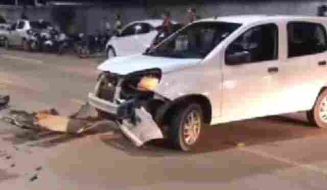 Condutor de moto não habilitado sofre acidente junto com adolescente