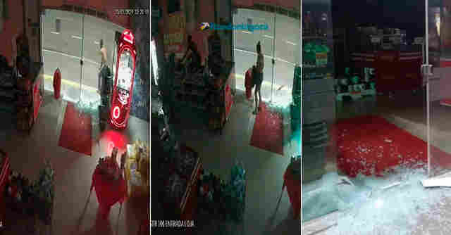 Vídeo: criminosos arrombam drogaria para roubar doces em Porto Velho