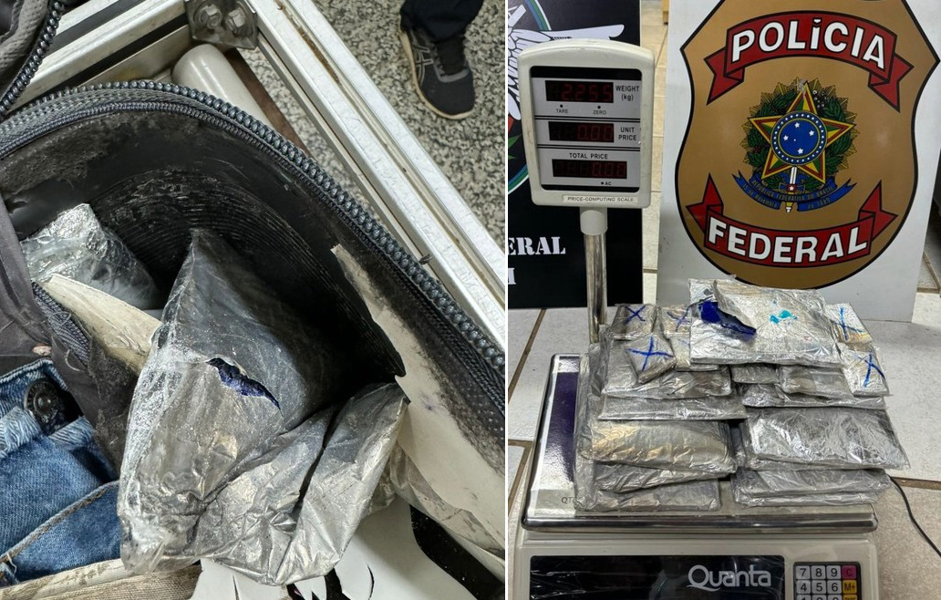 PF prende três traficantes no aeroporto de Porto Velho tentando embarcar com drogas