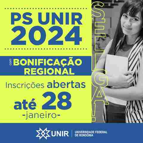 Inscrições para seleção com 2600 vagas de graduação na Unir encerram no domingo