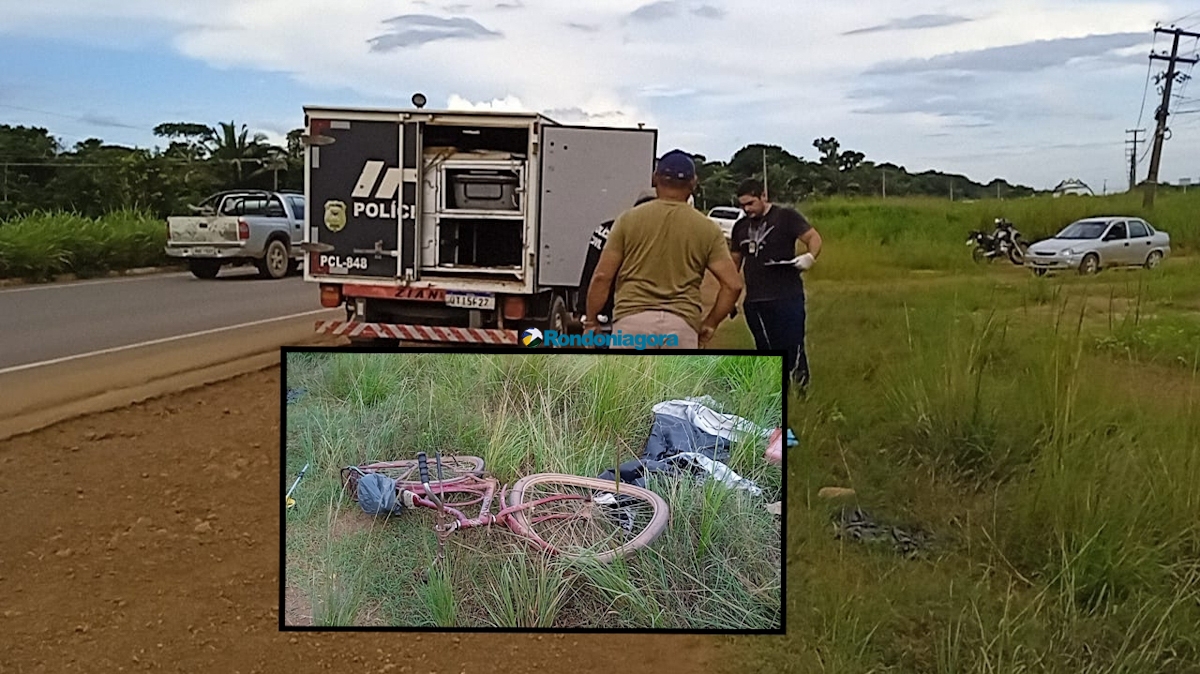 Ciclista de 60 anos morre atropelado por táxi na BR-364