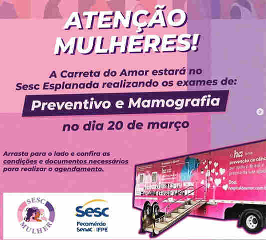 Sesc Rondônia abre agendamento para exames preventivos gratuitos