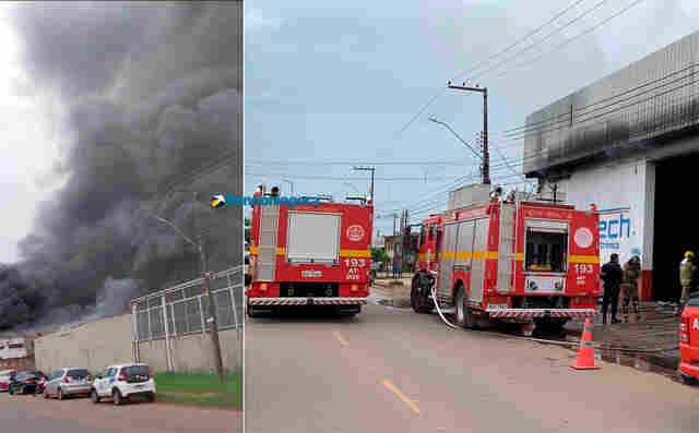 Vídeo: incêndio destroi equipamentos e parte de oficina na zona sul de Porto Velho