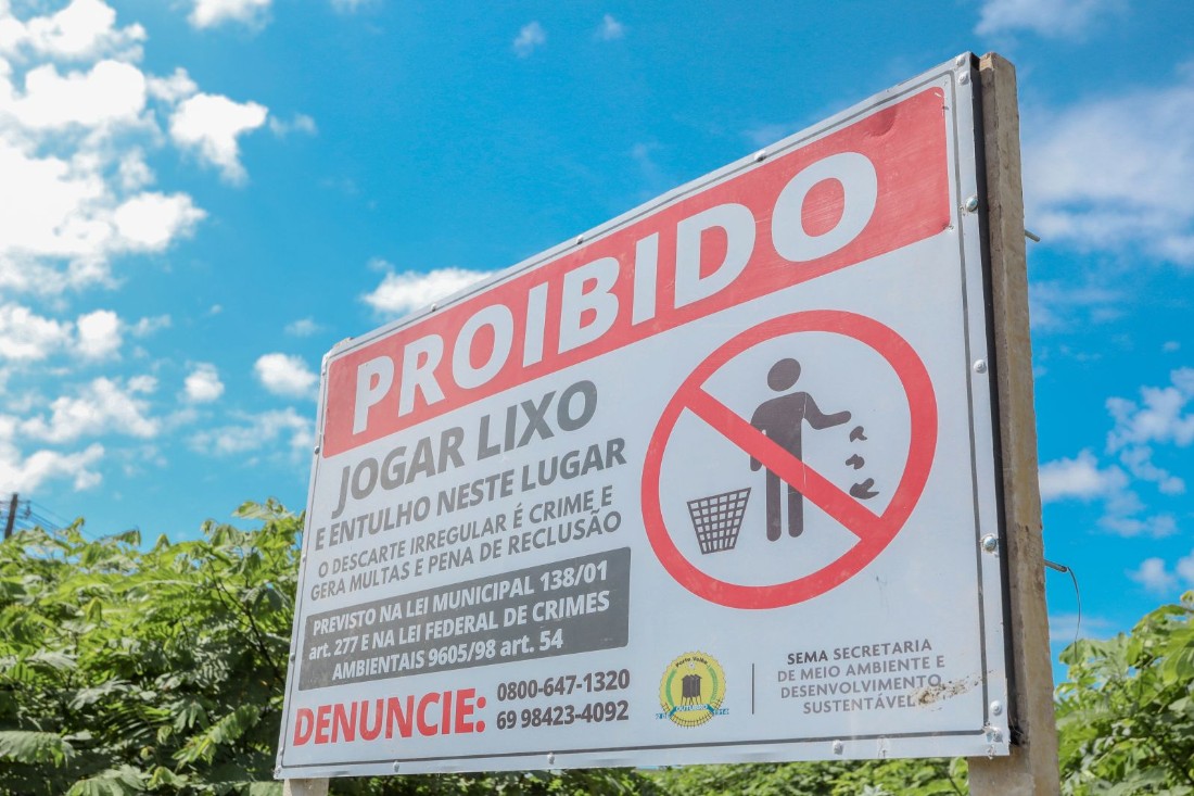 Prefeitura conta com ajuda de câmeras para flagrar descarte ilegal de lixo e entulhos em Porto Velho