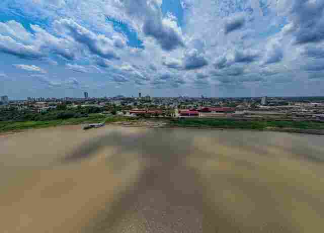 Rio Madeira está um pouco abaixo do nível para a época do ano, em Porto Velho