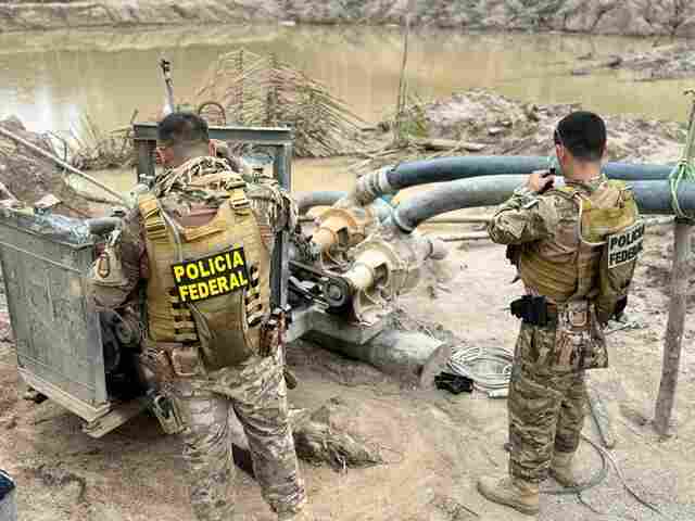 PF desmobiliza garimpo ilegal em unidade de conservação no sul do Amazonas
