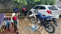 Polícia age rápido e prende criminosos que invadiram concessionária e fugiram com quatro motos