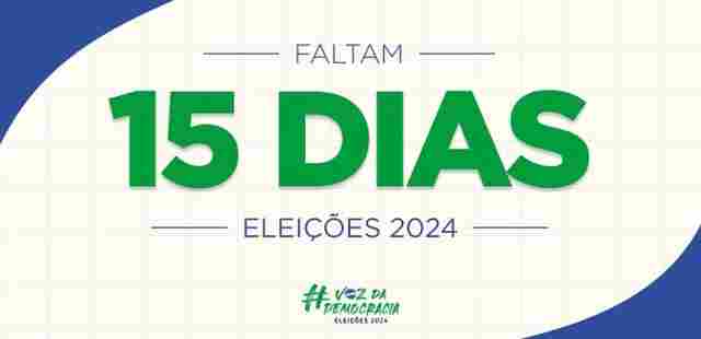 Faltam 15 dias: candidatos só podem ser presos em flagrante
