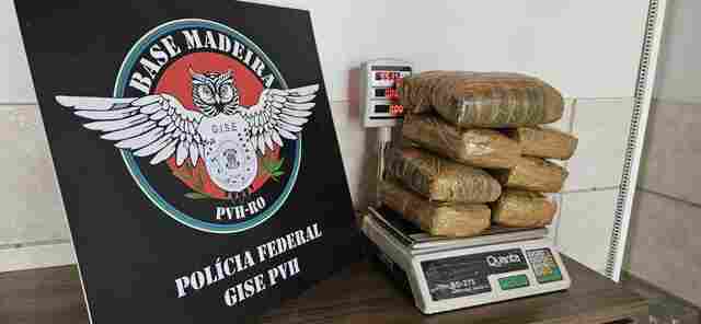 PF prende homem com 9 kg de skunk no aeroporto de Porto Velho