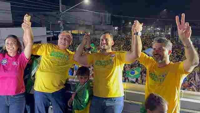 Vídeo: mais de 20 mil pessoas no comício de Bolsonaro com Affonso Cândido em Ji-Paraná