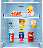 Abra a porta da sua geladeira