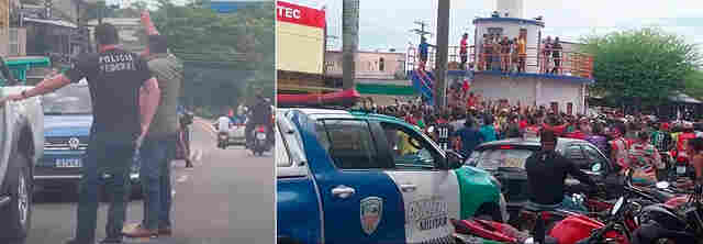 Vídeos: candidato a prefeito no Amazonas é preso pela PF após jogar dinheiro para eleitores