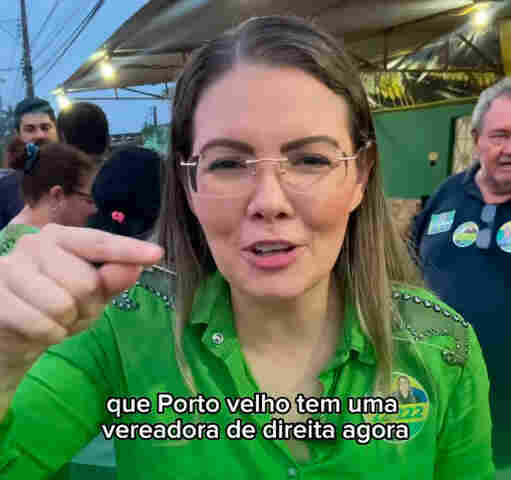 Vídeo: “Porto Velho agora tem vereadora de direita”, comemora Sofia Andrade