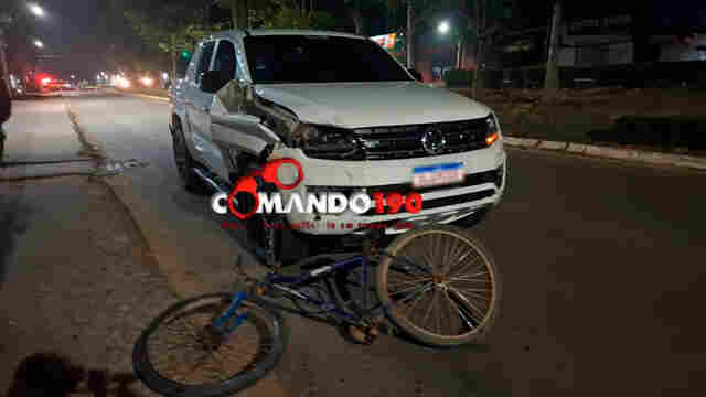 Ciclista morre atropelado por caminhonete em Ji-Paraná