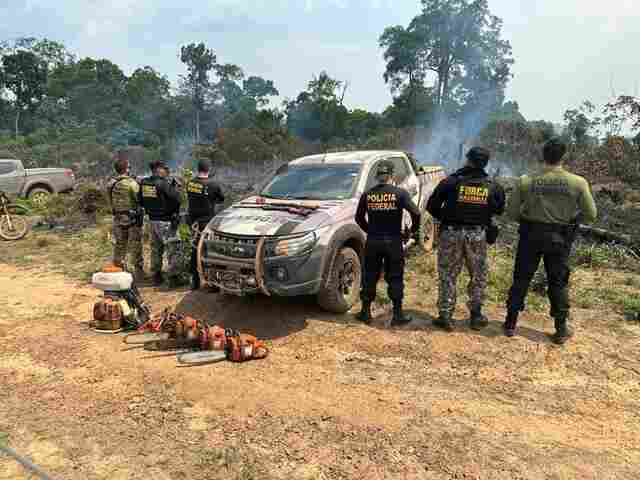 Operação da PF e Força Nacional identifica suspeitos de incêndios e desmatamentos em Apuí e Humaitá