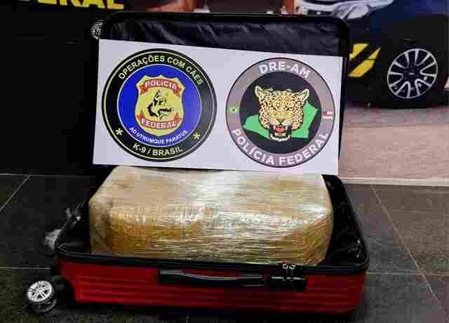 PF apreende 15 kg de drogas no aeroporto de Manaus
