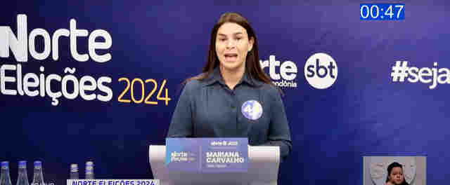 Mariana Carvalho domina debate na TV Norte no primeiro confronto do segundo turno
