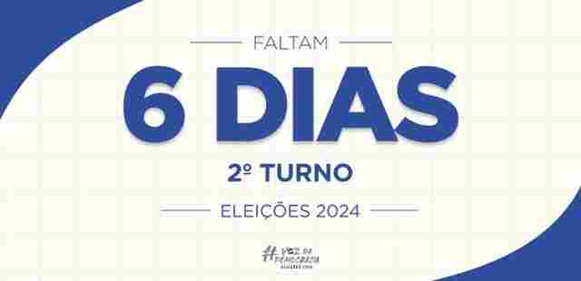 Faltam 6 dias: horário unificado de votação também vale para o 2º turno
