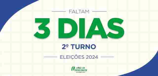 Hoje é o último dia para comícios, reuniões públicas e impulsionamento de candidaturas na internet