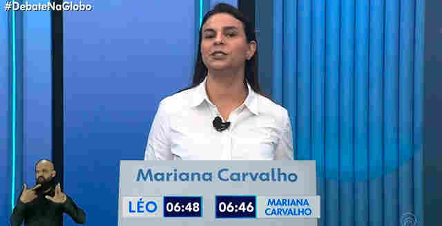 No último debate na TV, Mariana Carvalho apresenta as melhores propostas e agradece apoio da população