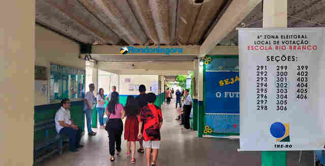 Eleição segue tranquila nos 141 locais de votação em Porto Velho