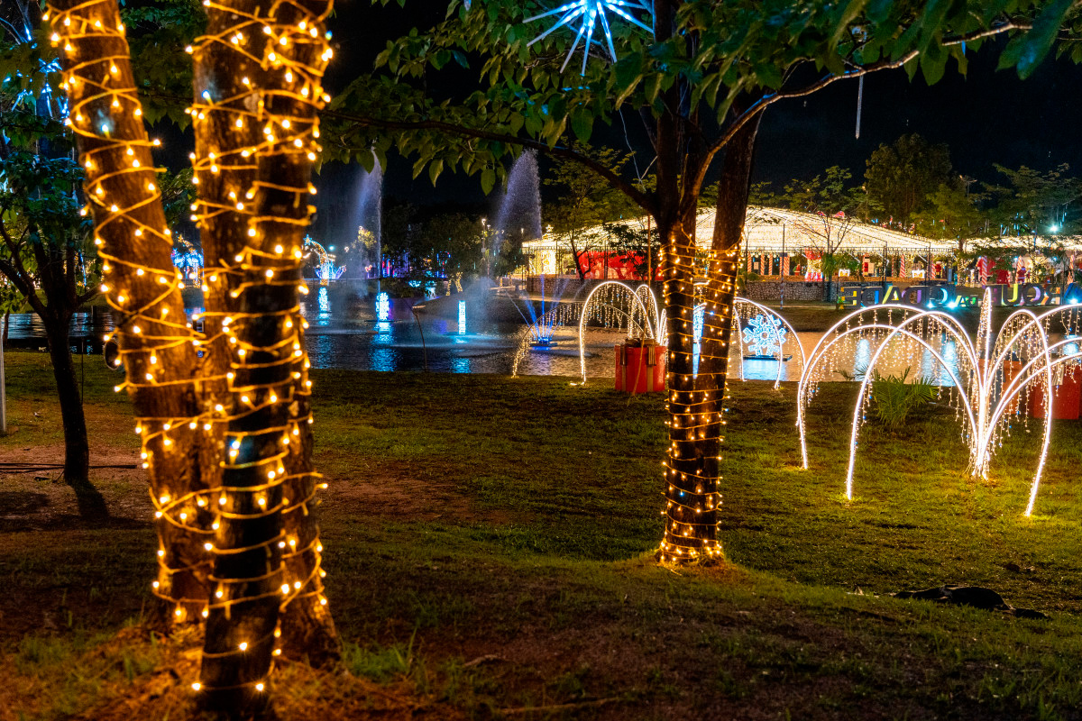 Hildon apresenta decoração do Parque da Cidade para a imprensa e influenciadores digitais 