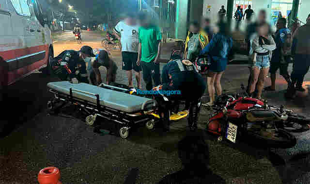 Motociclista sofre grave acidente com caminhão guincho na zona leste