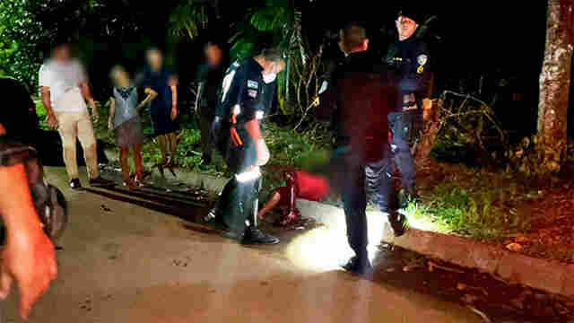Homem baleado nas pernas é socorrido em Porto Velho