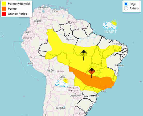 Inmet emite alerta de tempestades para 7 estados; para Rondônia a previsão é de fortes chuvas