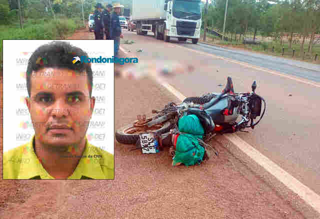 Motociclista morre após colidir em traseira de caminhão na BR-364, em Porto Velho