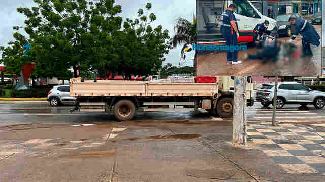 Idoso morre atropelado por caminhão de cerveja na área central de Porto Velho
