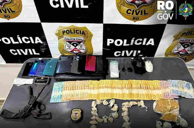 Polícia prende três em operação contra esquema de tráfico de drogas em Machadinho D’Oeste