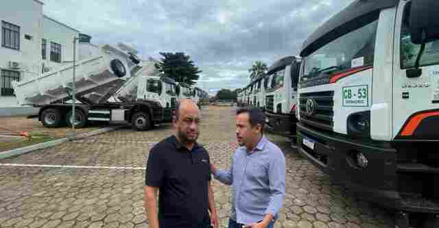 Vereador Wanoel Martins participa da entrega de 12 caminhões para fortalecer a agricultura da zona rural
