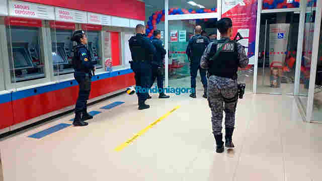 PM frustra tentativa de arrombamento a agência do Bradesco em Porto Velho e detém envolvidos