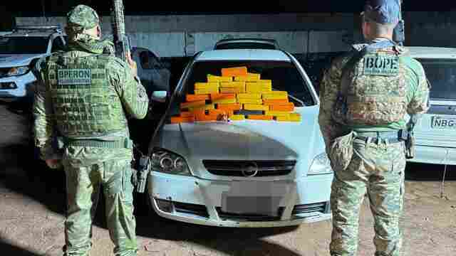Traficantes são presos com 30 tabletes de cocaína e folhas de coca em Guajará