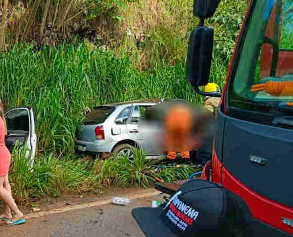 Idoso morre vítima de acidente envolvendo três veículos