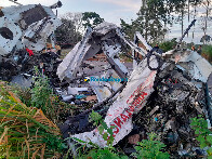 Fotos e vídeo: ambulância ficou totalmente destruída após colisão com quatro mortos na BR-364