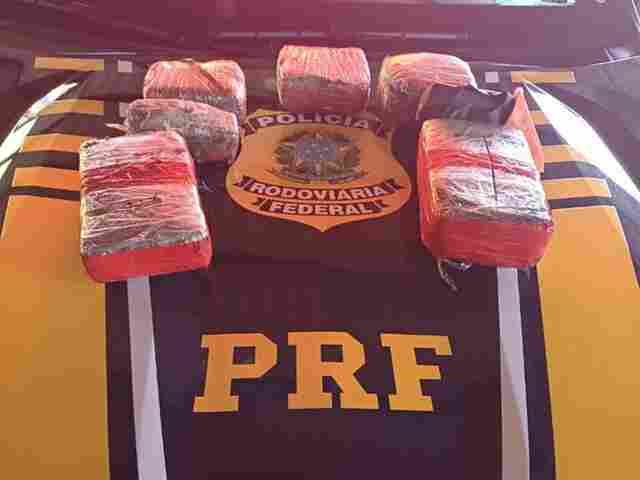 PRF apreende mais de 4 kg de skunk escondidos em motor transportado em ônibus interestadual