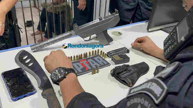Polícia prende líder de facção com submetralhadora em oficina clandestina de armas na capital